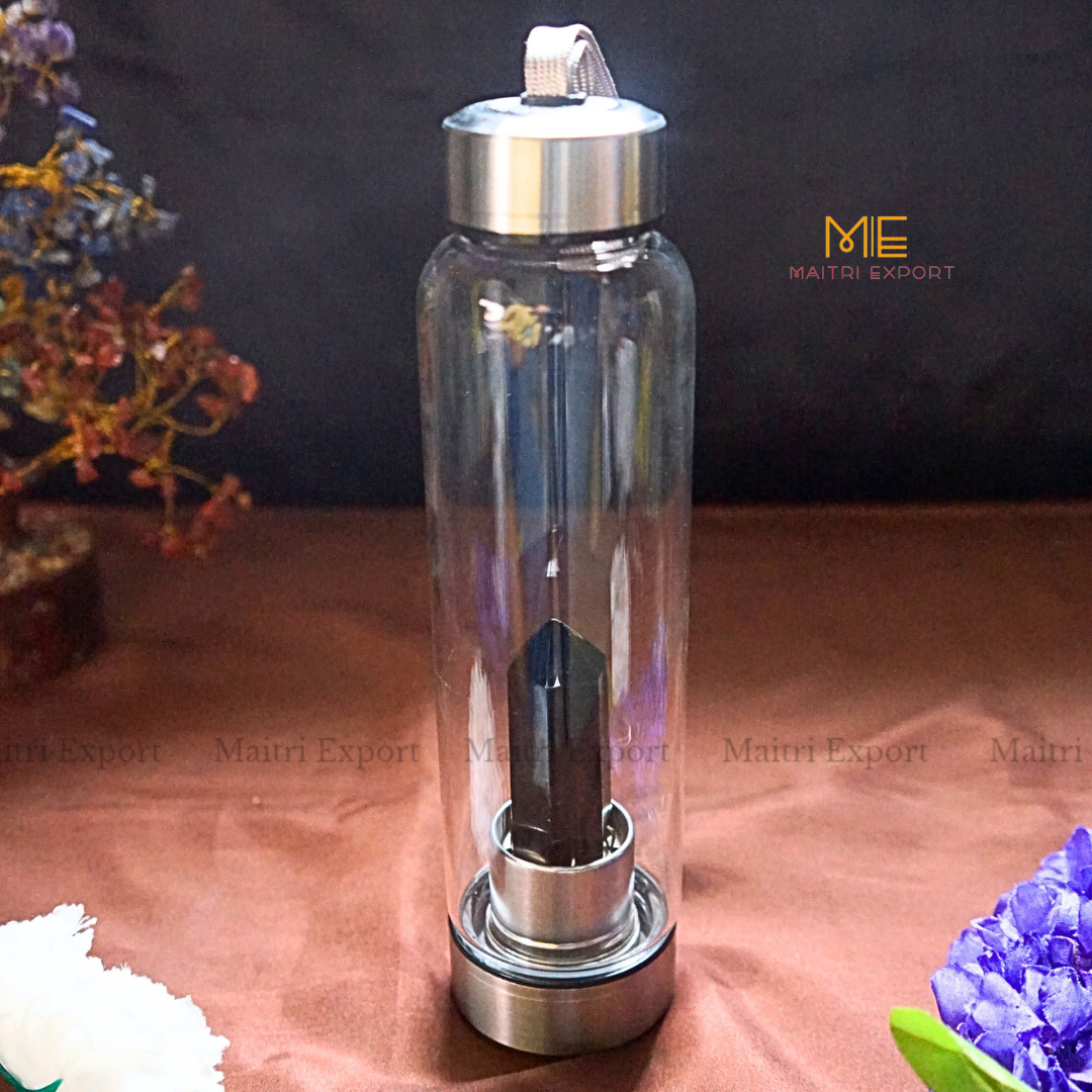 Natural Healing Stone Wand Crystal Infused Elixir Bottle-Maitri Export | Crystals Store