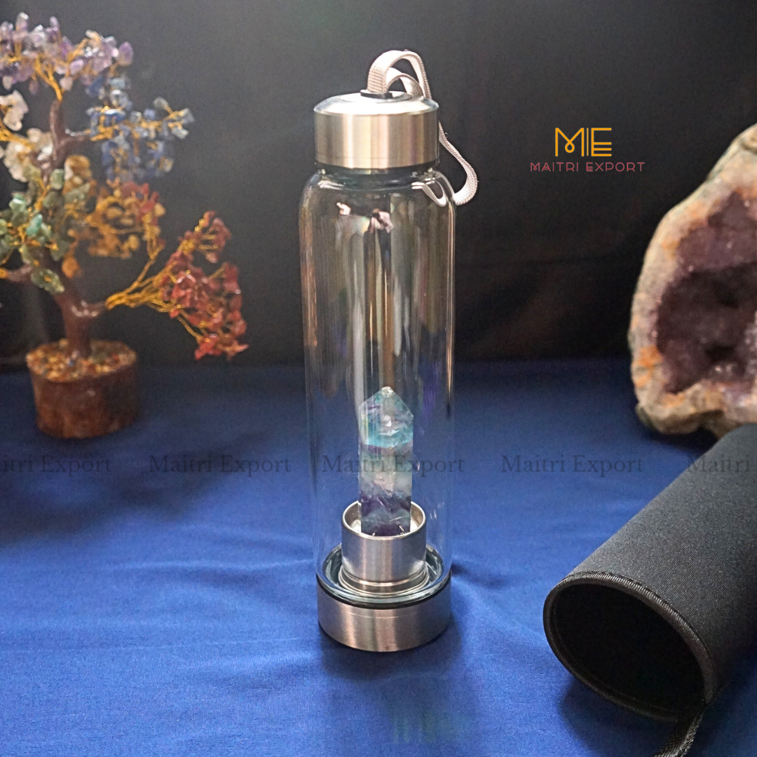 Natural Healing Stone Wand Crystal Infused Elixir Bottle-Maitri Export | Crystals Store