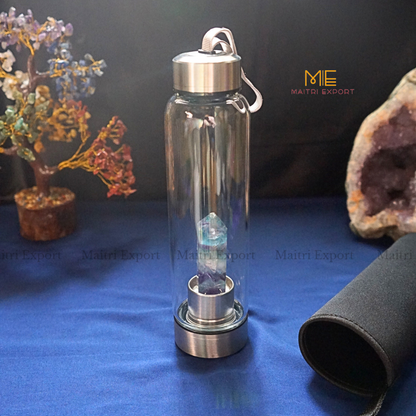 Natural Healing Stone Wand Crystal Infused Elixir Bottle-Maitri Export | Crystals Store