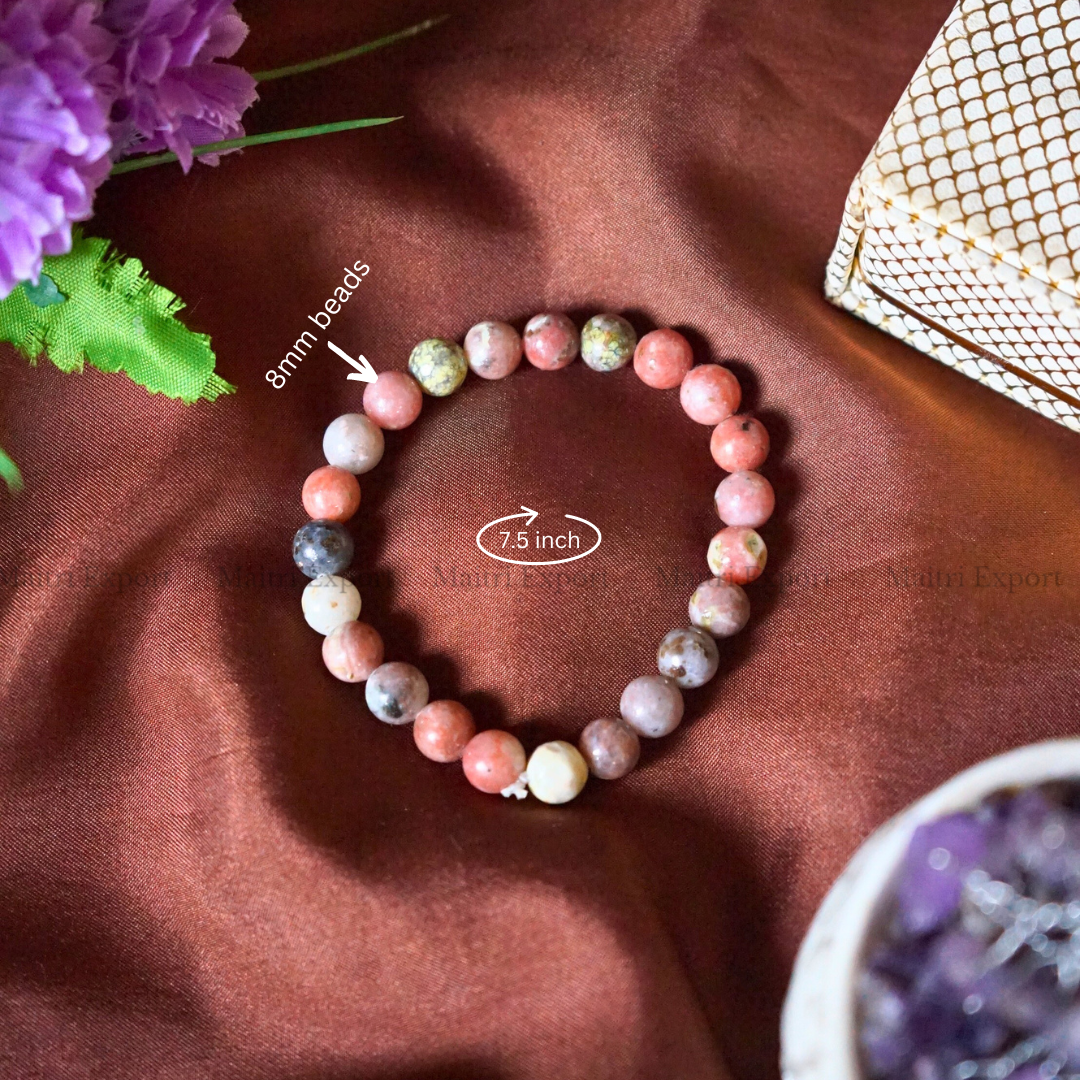 Noodelate 8mm Natural Crystal Healing Bracelet-Maitri Export | Crystals Store