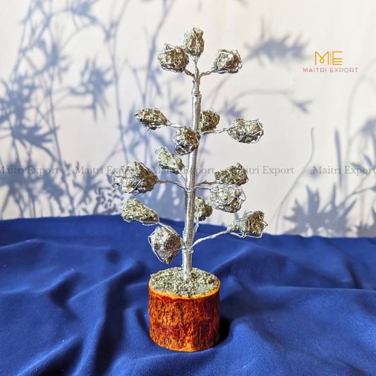 Pyrite Cluster Tree ( 15 Beads )-Maitri Export | Crystals Store