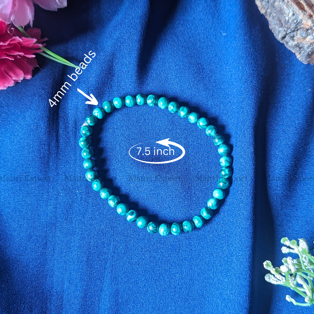 Malachite Natural Crystal Healing Bracelet-Maitri Export | Crystals Store