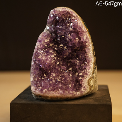 Amethyst Geode-6 - 547 gm-Maitri Export | Crystals Store