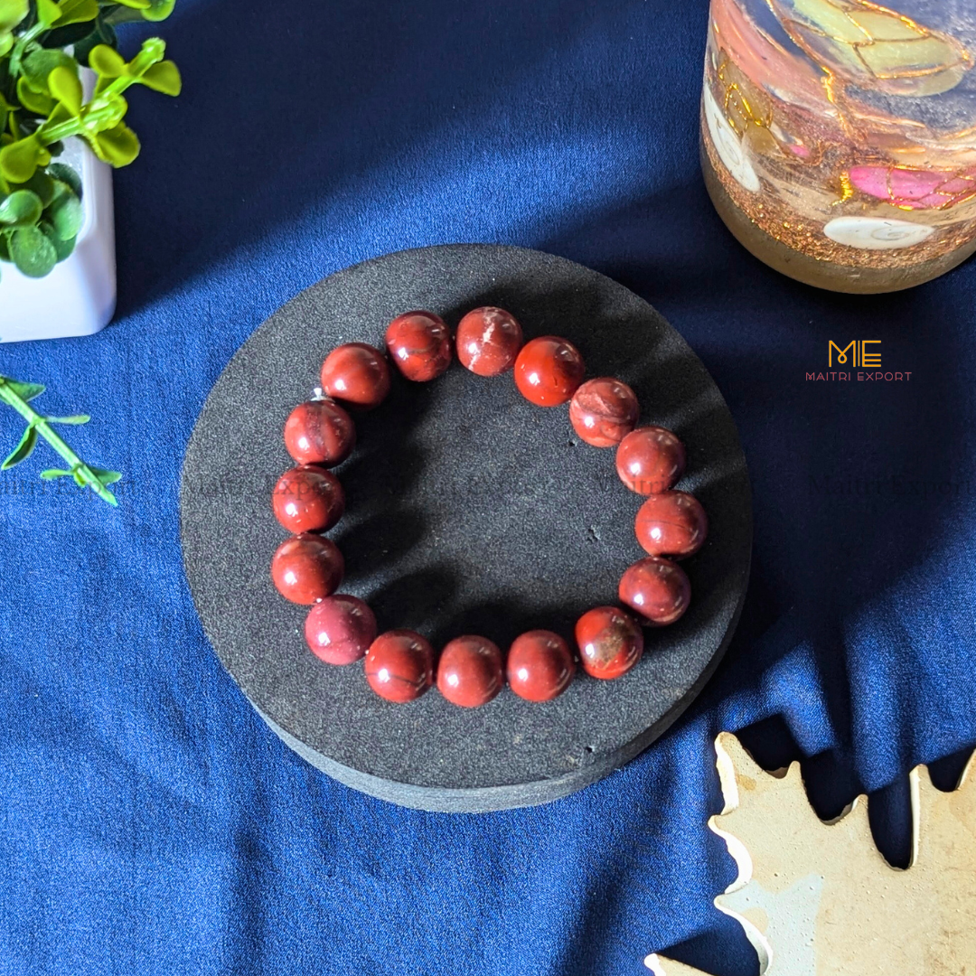 Natural Crystal Healing Stone 12mm Bracelet-Maitri Export | Crystals Store