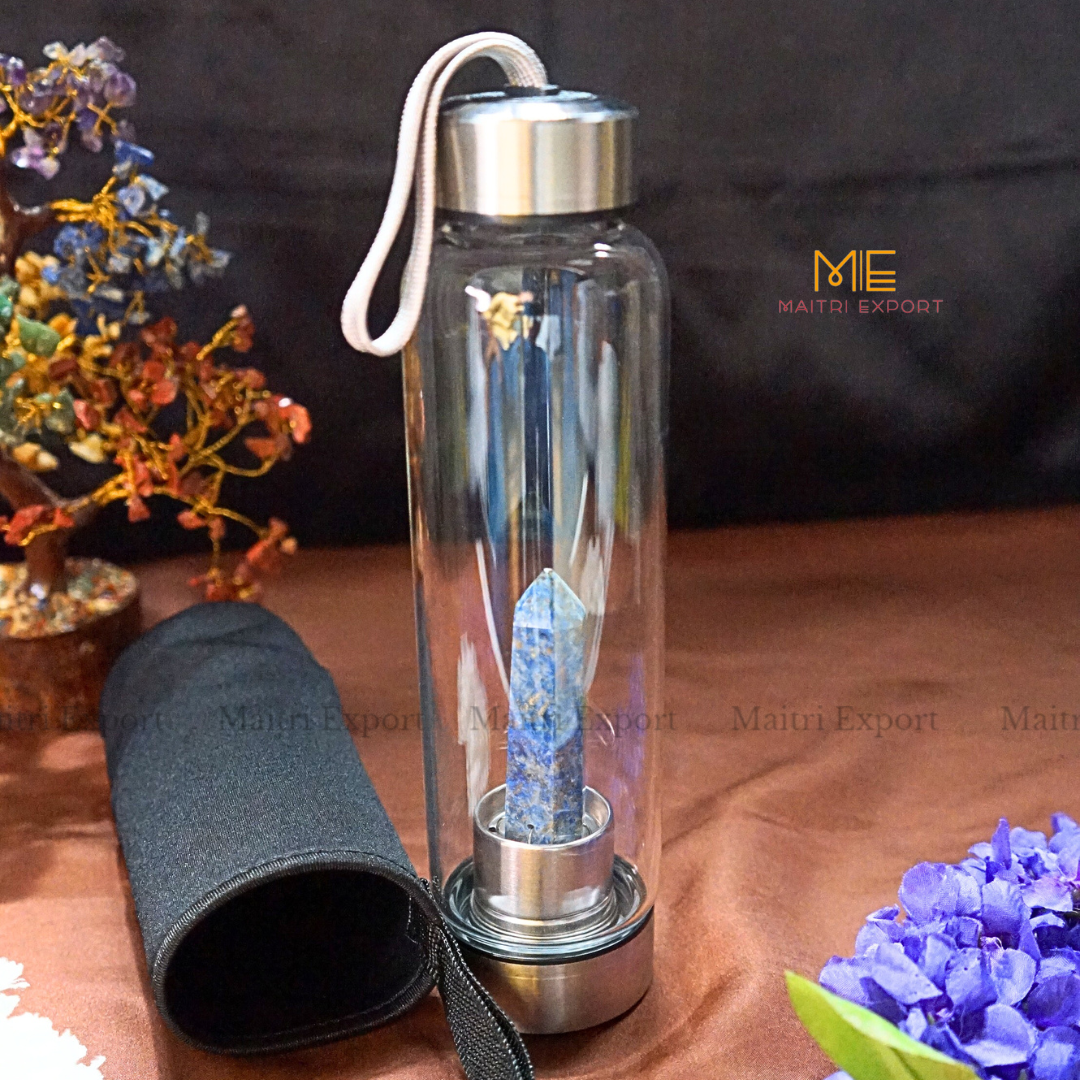 Natural Healing Stone Wand Crystal Infused Elixir Bottle-Maitri Export | Crystals Store