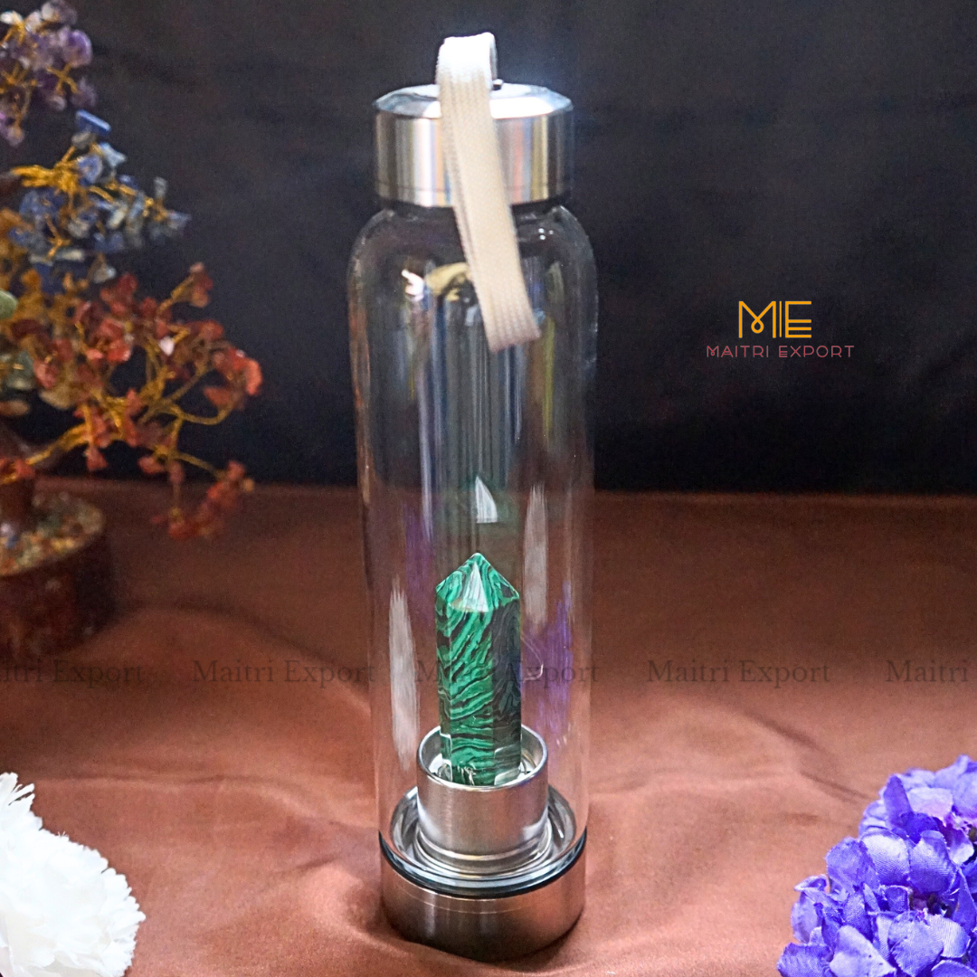 Natural Healing Stone Wand Crystal Infused Elixir Bottle-Maitri Export | Crystals Store