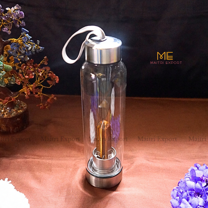 Natural Healing Stone Wand Crystal Infused Elixir Bottle-Maitri Export | Crystals Store