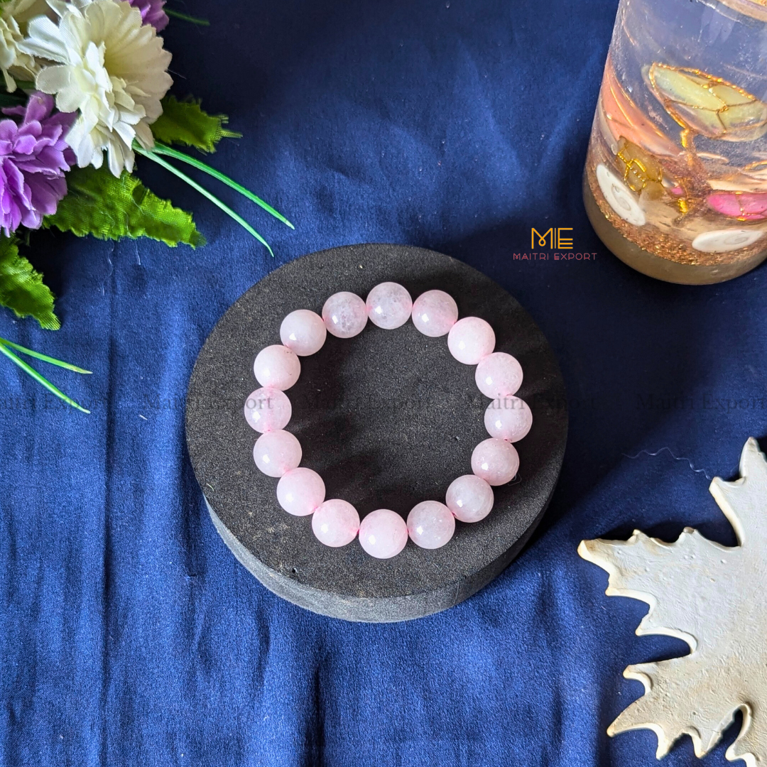 Natural Crystal Healing Stone 12mm Bracelet-Maitri Export | Crystals Store