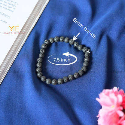 Lava Natural Crystal Healing Bracelet-Maitri Export | Crystals Store