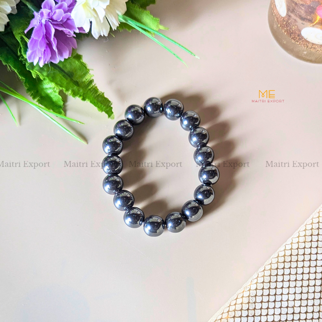 Natural Crystal Healing Stone 12mm Bracelet-Maitri Export | Crystals Store