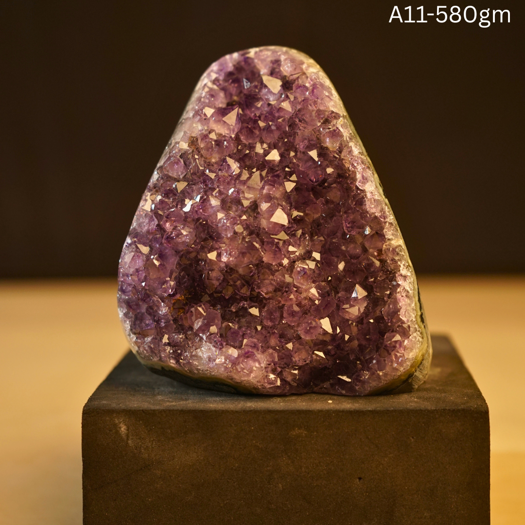 Amethyst Geode-11 - 580 gm-Maitri Export | Crystals Store