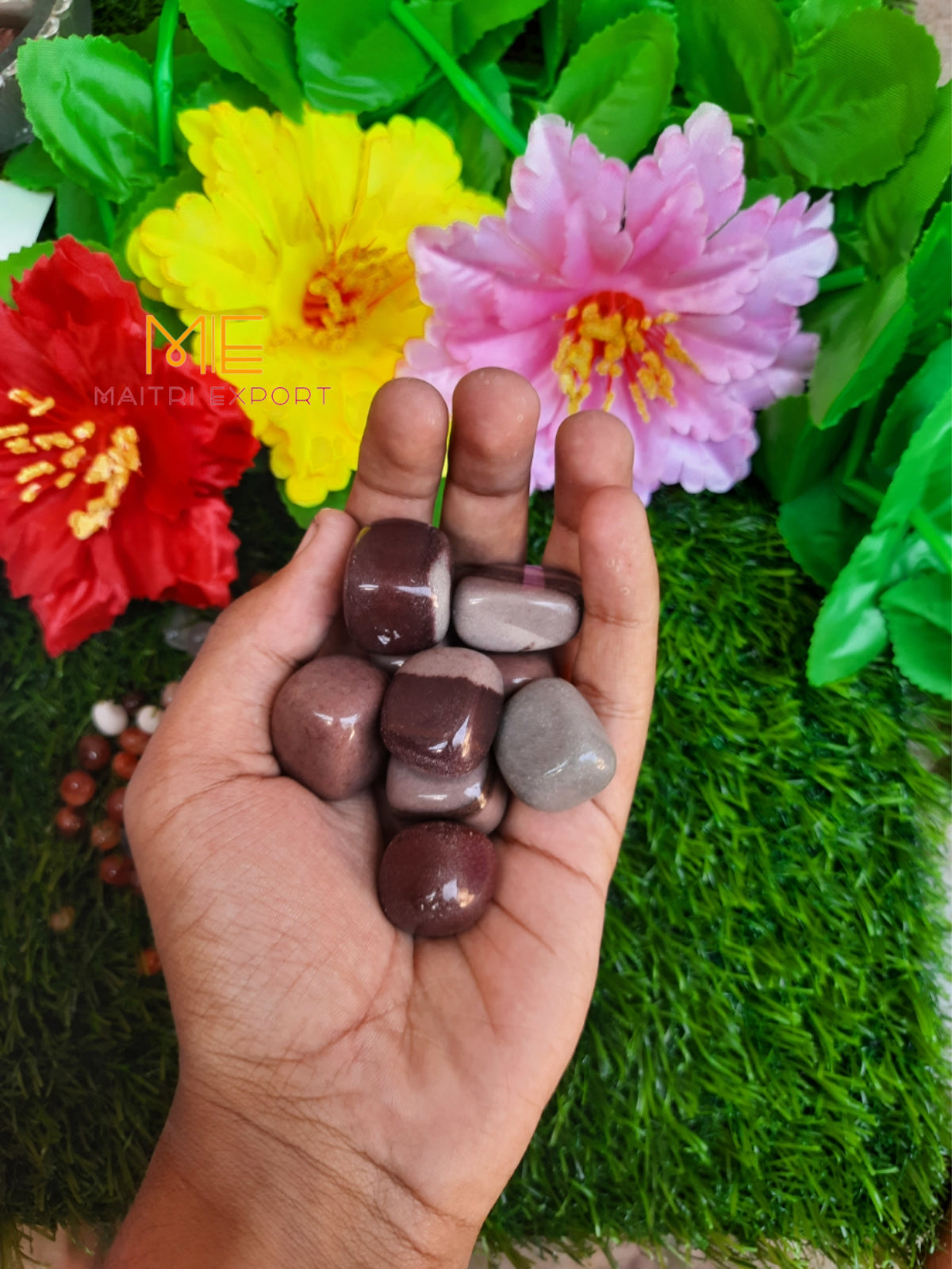 Narmada Natural Crystal Healing Stone Tumble / Pocket Stone-Maitri Export | Crystals Store