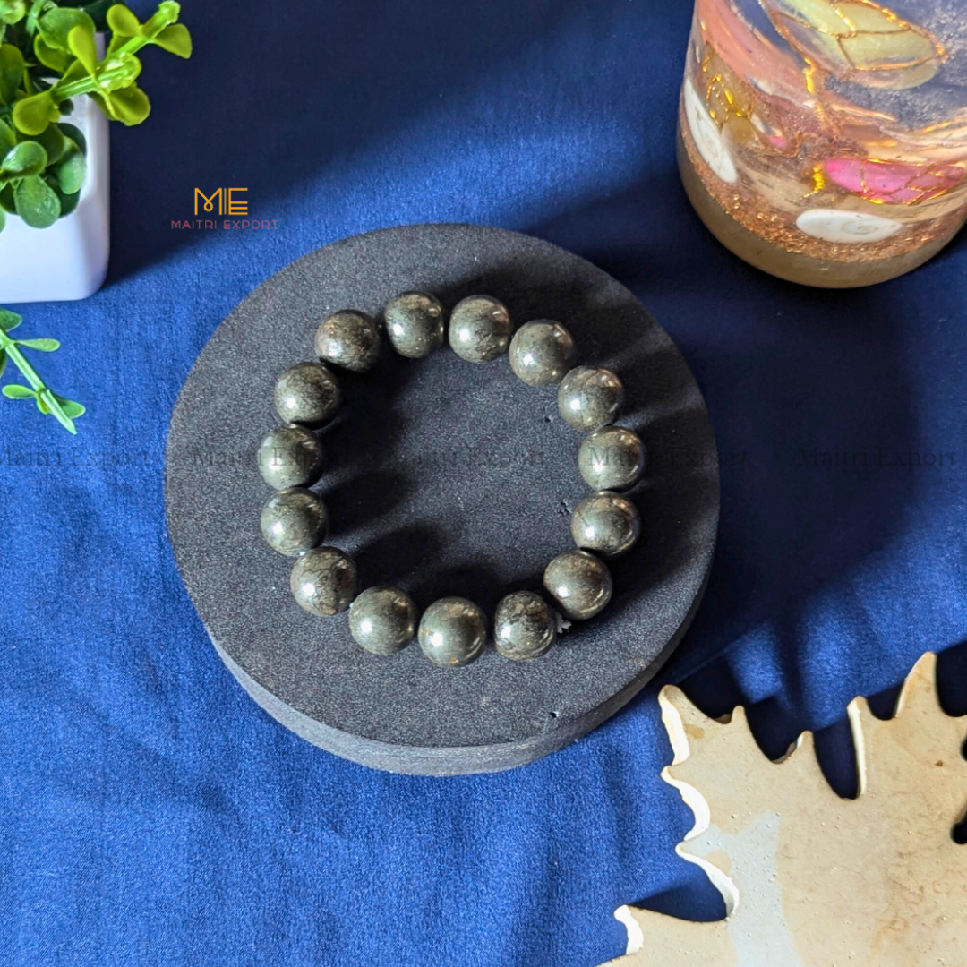 Natural Crystal Healing Stone 12mm Bracelet-Maitri Export | Crystals Store