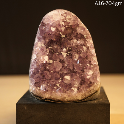 Amethyst Geode-16 - 704 gm-Maitri Export | Crystals Store