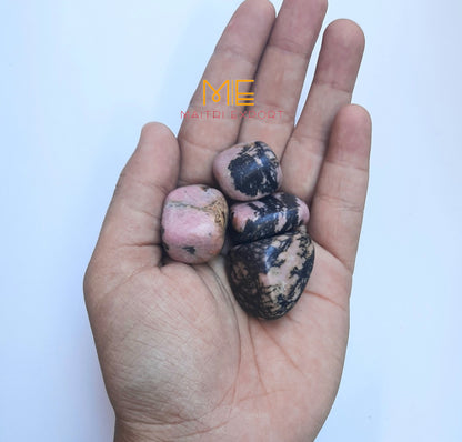 Rhodonite Natural Crystal Healing Stone Tumble / Pocket Stone-Maitri Export | Crystals Store