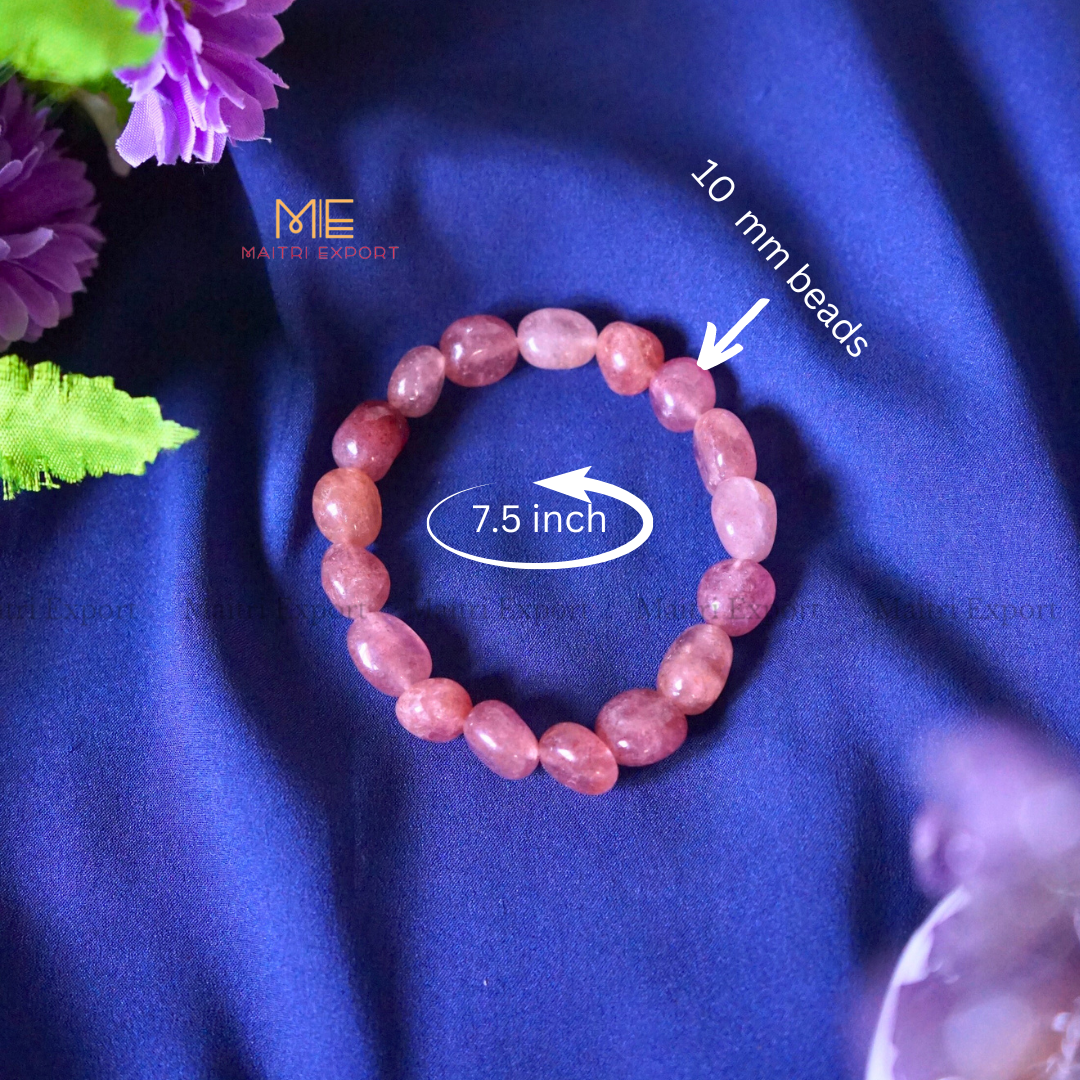 Small Tumble Crystal Beads Bracelet-Maitri Export | Crystals Store