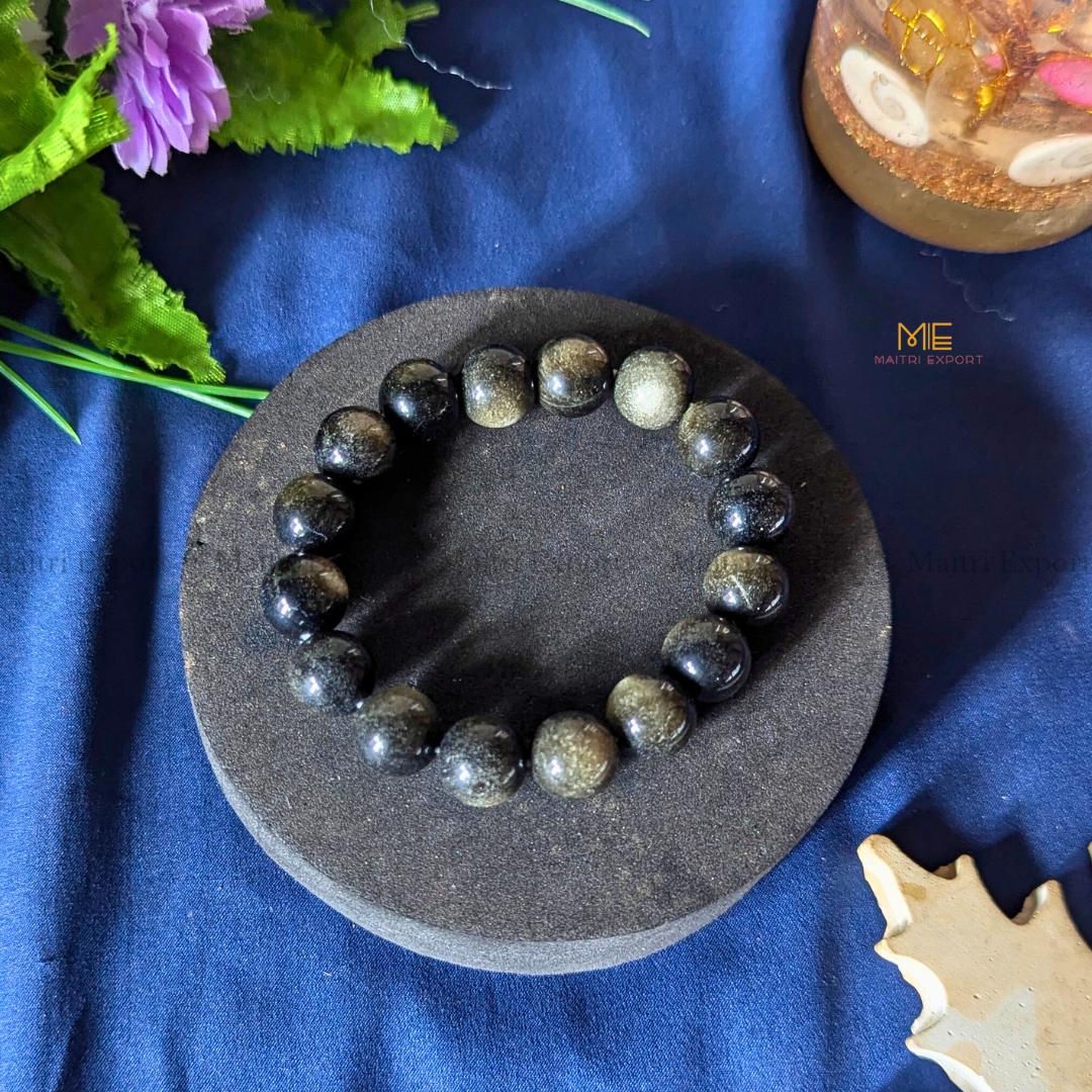 Natural Crystal Healing Stone 12mm Bracelet-Maitri Export | Crystals Store