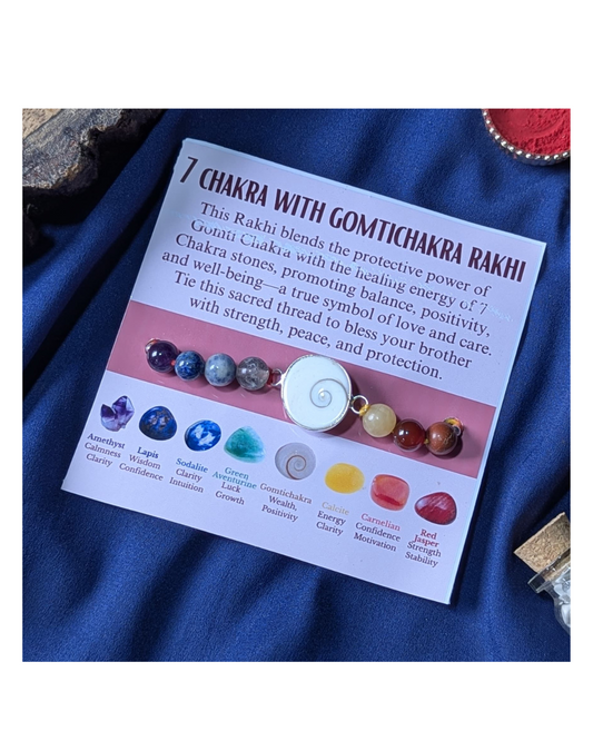 Gomtichakra 7 chakra rakhi-Maitri Export | Crystals Store