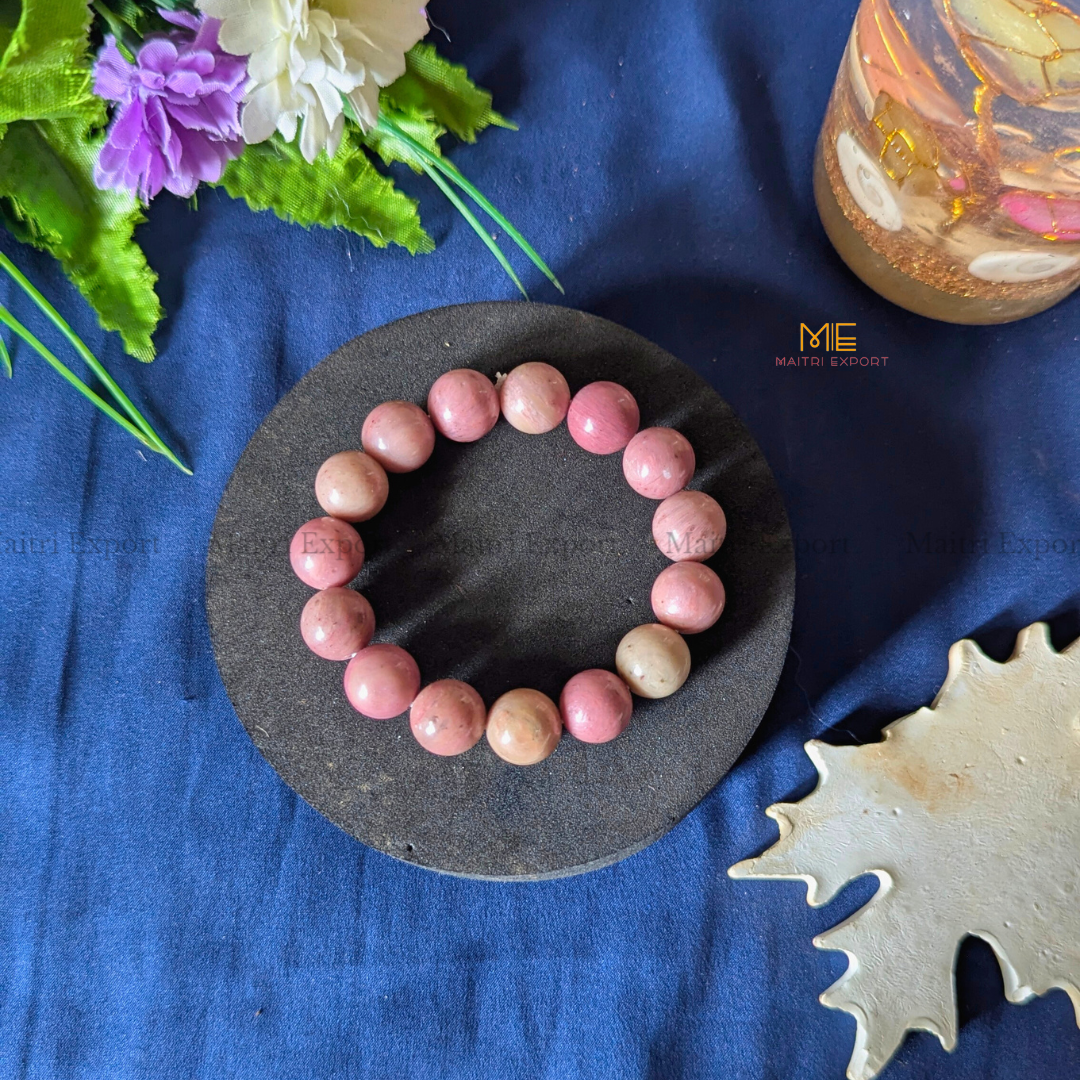 Natural Crystal Healing Stone 12mm Bracelet-Maitri Export | Crystals Store