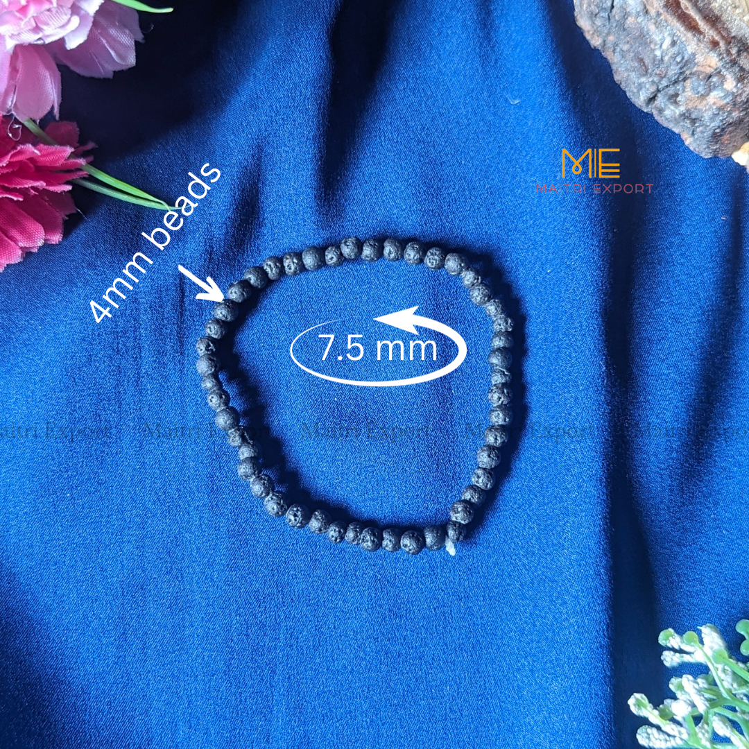 Lava Natural Crystal Healing Bracelet-Maitri Export | Crystals Store