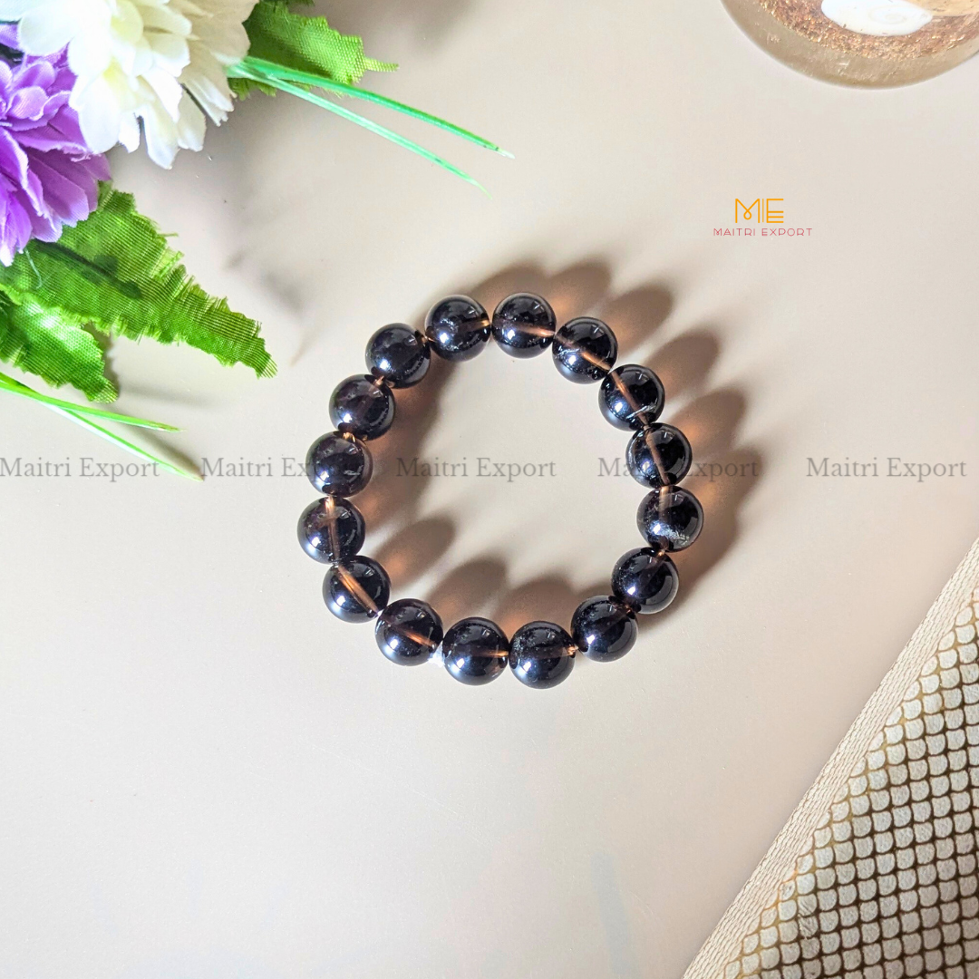 Natural Crystal Healing Stone 12mm Bracelet-Maitri Export | Crystals Store