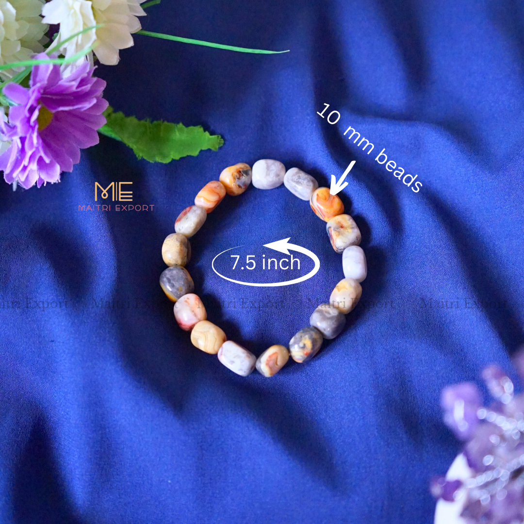 Small Tumble Crystal Beads Bracelet-Maitri Export | Crystals Store