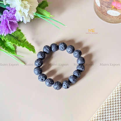Natural Crystal Healing Stone 12mm Bracelet-Maitri Export | Crystals Store