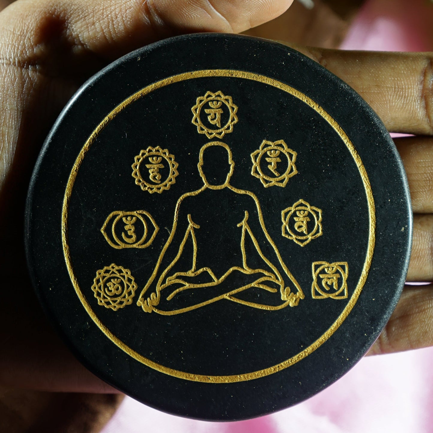Black 3 Inch Carving Plate