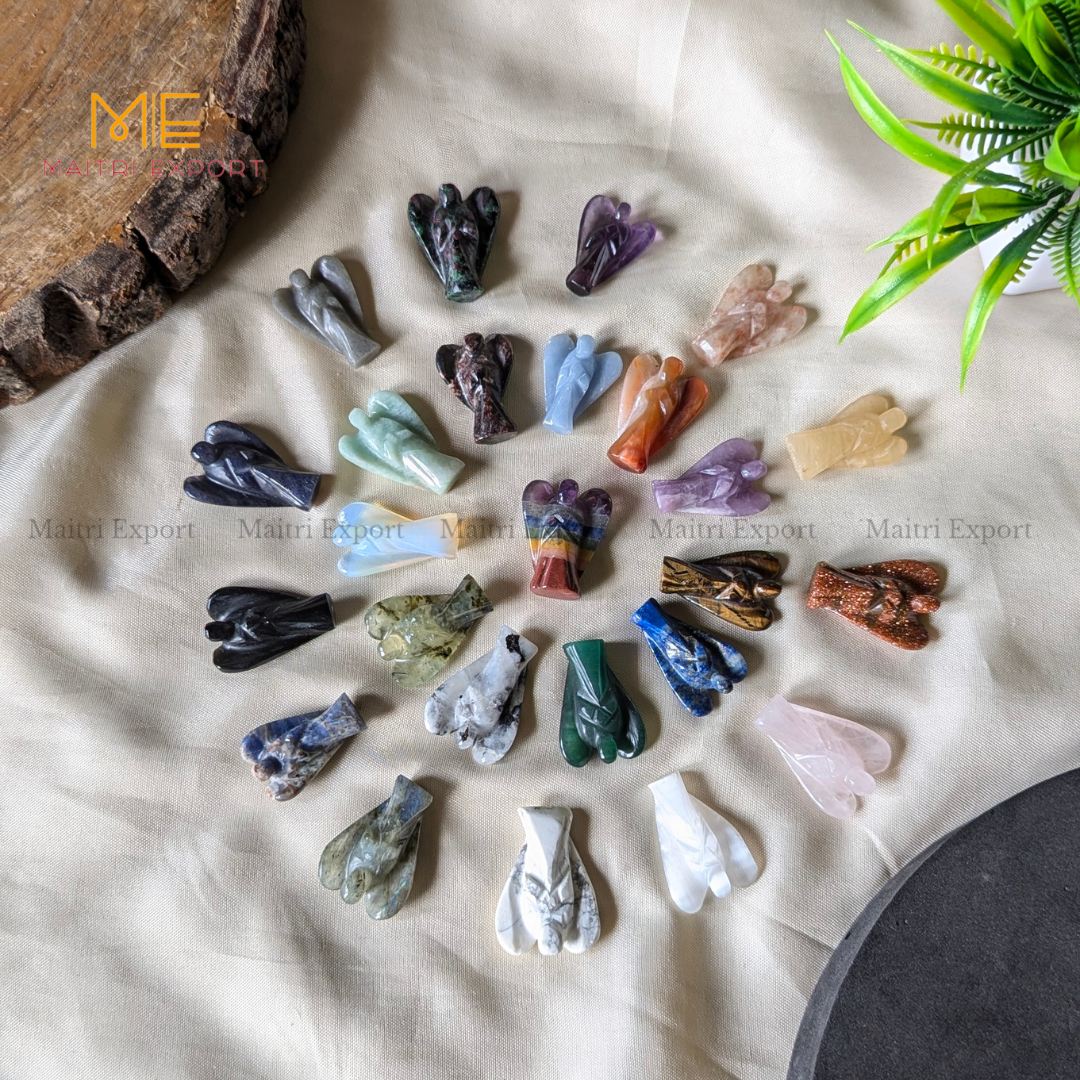 Natural Crystal Stone 1 Inch Angel-Maitri Export | Crystals Store
