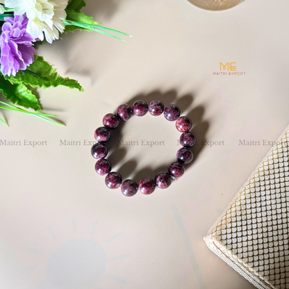 Natural Crystal Healing Stone 12mm Bracelet-Maitri Export | Crystals Store