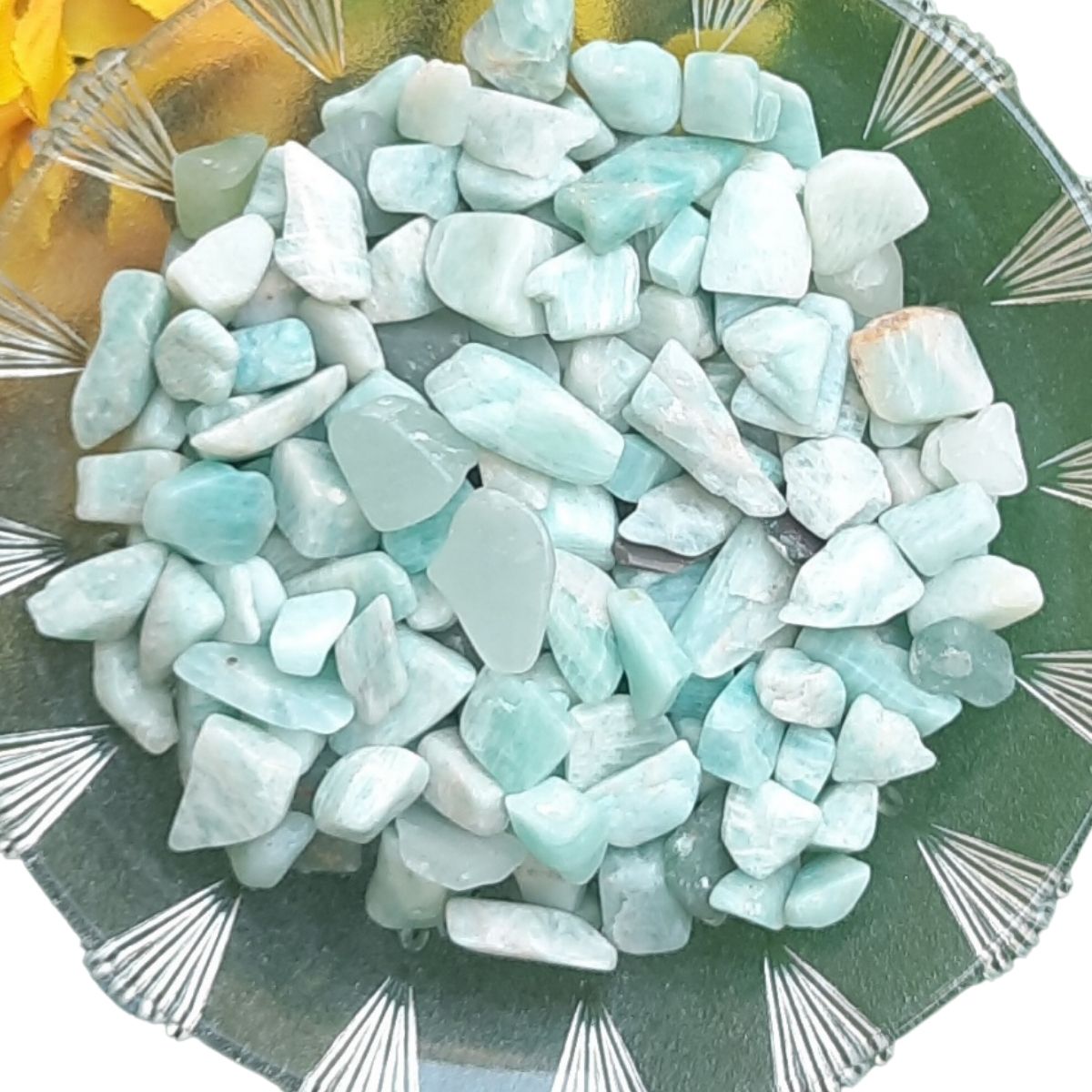 10mm Chips-Amazonite-250gm-Maitri Export | Crystals Store