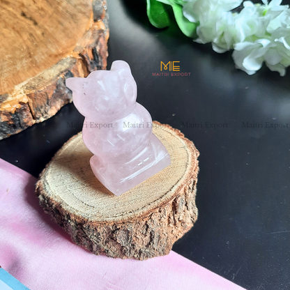 Natural Crystal Stones Owl Carving / Figurine-Maitri Export | Crystals Store