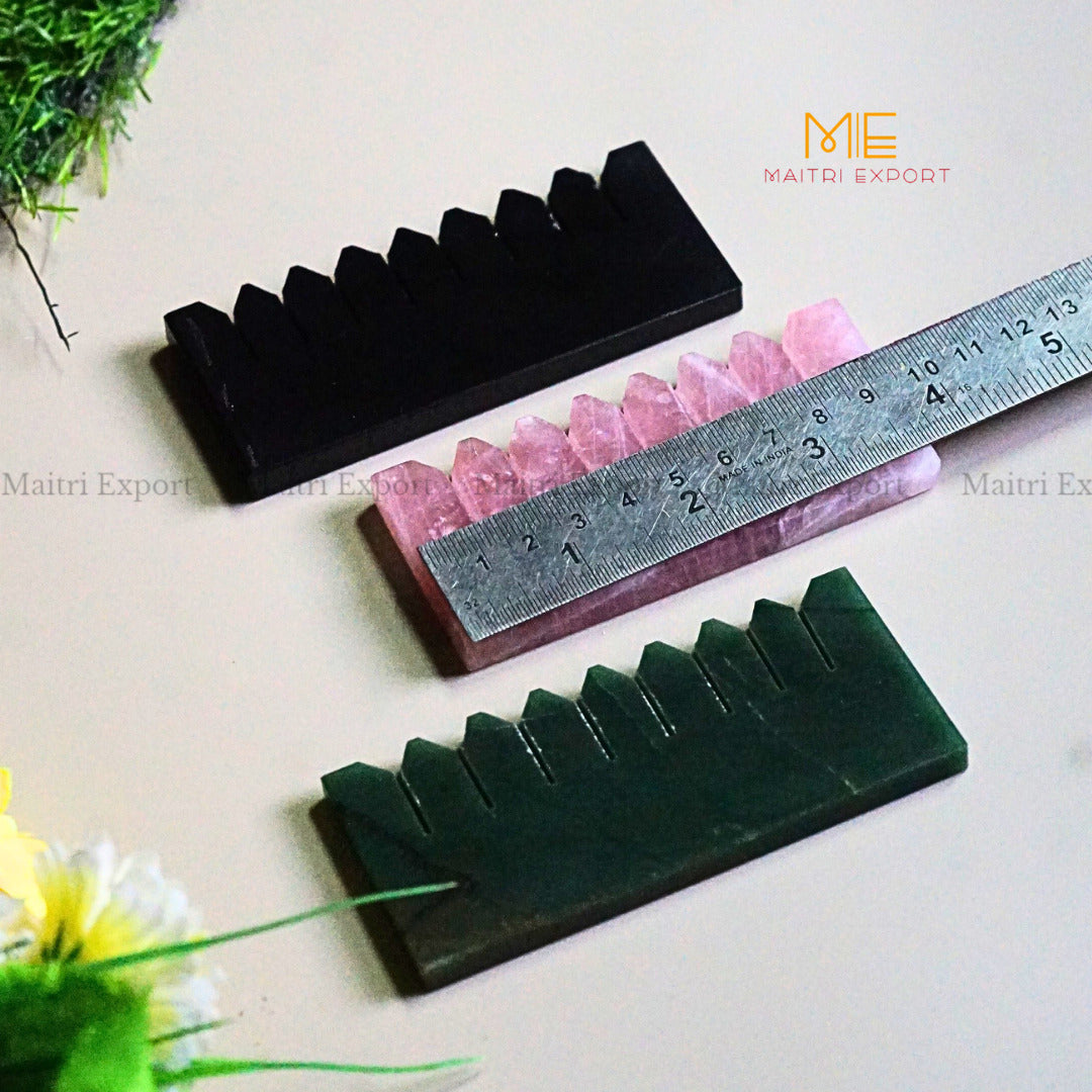 Natural Healing Crystal Stone Comb-Maitri Export | Crystals Store