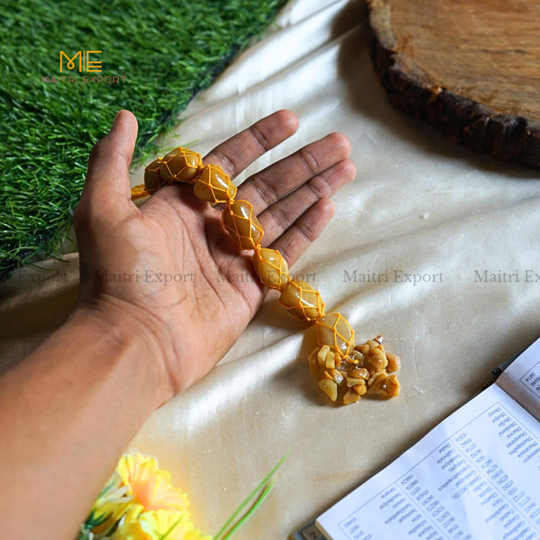 Natural Healing Crystal Stone Tumble Stone with Chips Hanger-Golden Agate-Maitri Export | Crystals Store