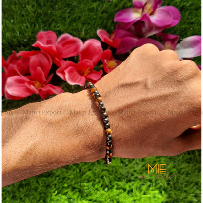 Triple protection bracelet-4 mm-Maitri Export | Crystals Store