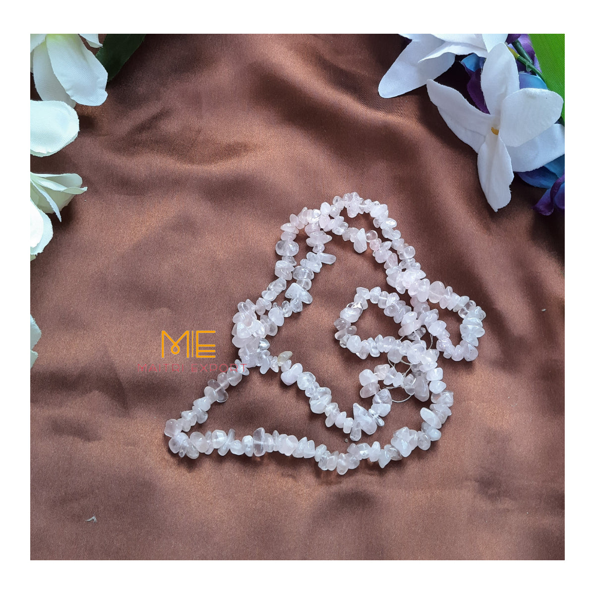 Crystal chips beads mala for bracelet / jewellery making ( 6 to 8 mm )-Maitri Export | Crystals Store