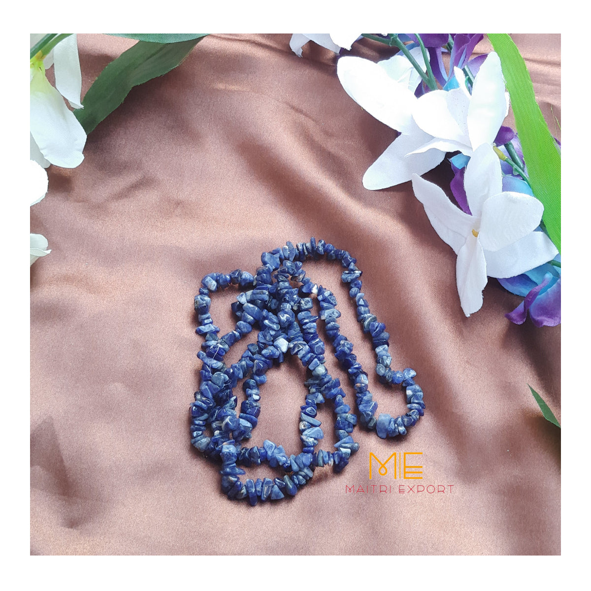 Crystal chips beads mala for bracelet / jewellery making ( 6 to 8 mm )-Maitri Export | Crystals Store