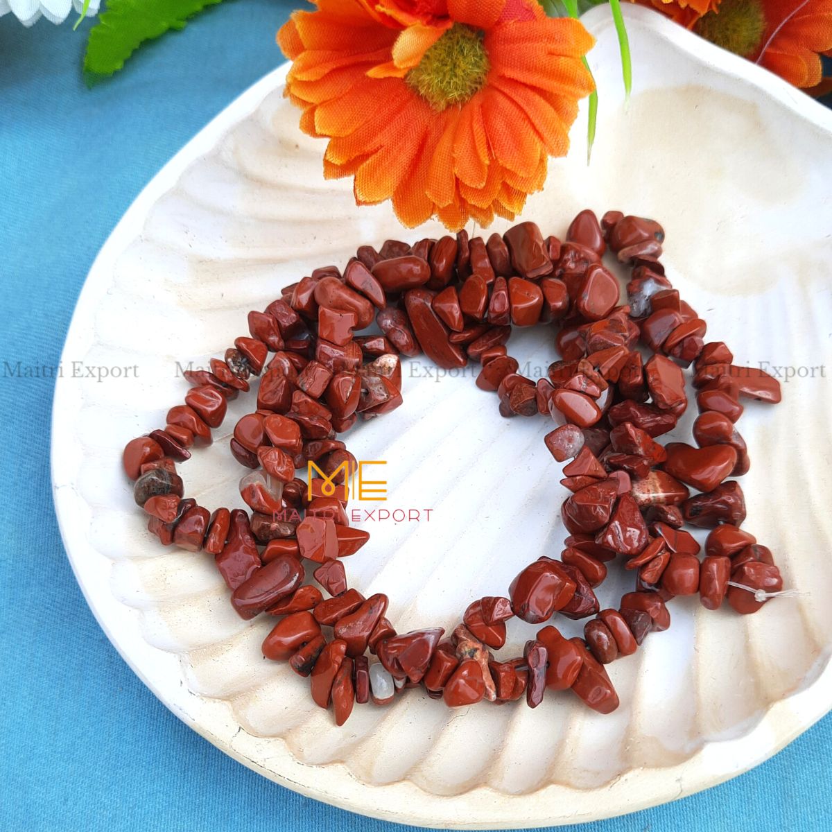 Crystal chips beads mala for bracelet / jewellery making ( 6 to 8 mm )-Maitri Export | Crystals Store
