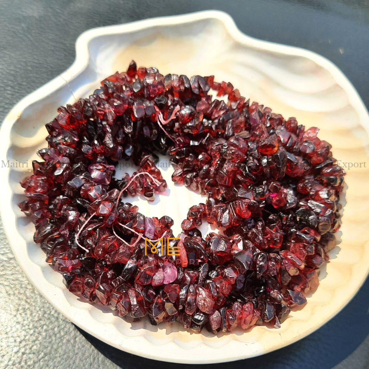 Crystal chips beads mala for bracelet / jewellery making ( 6 to 8 mm )-Maitri Export | Crystals Store