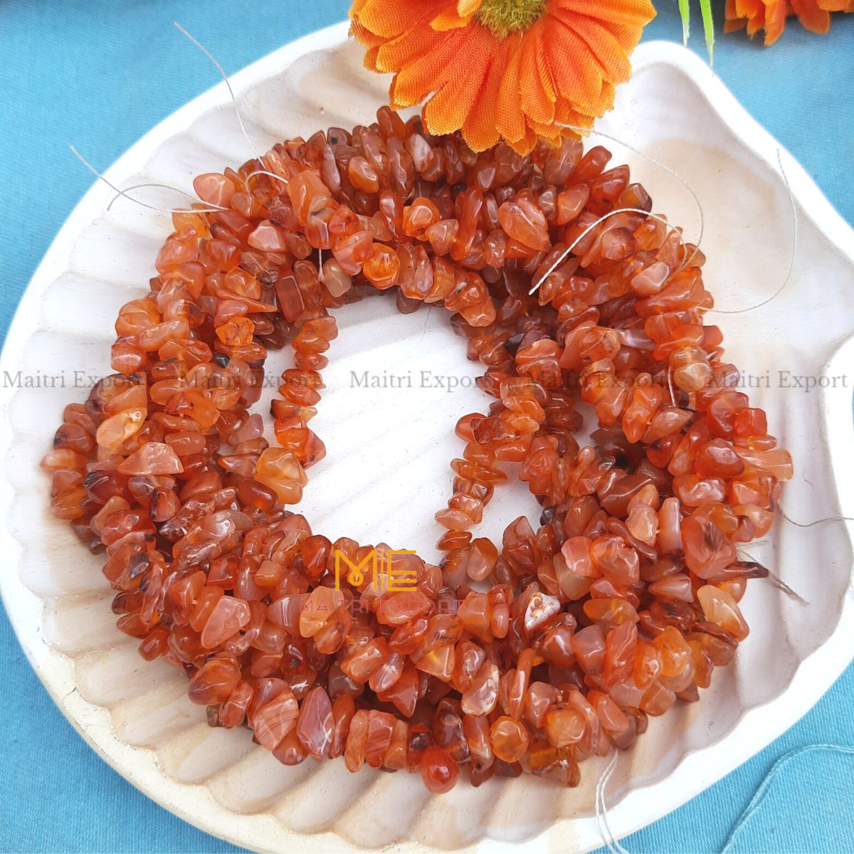 Crystal chips beads mala for bracelet / jewellery making ( 6 to 8 mm )-Maitri Export | Crystals Store
