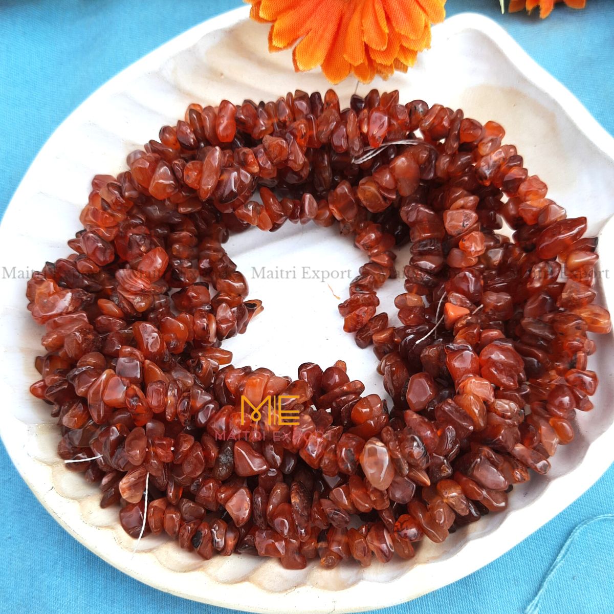 Crystal chips beads mala for bracelet / jewellery making ( 6 to 8 mm )-Maitri Export | Crystals Store