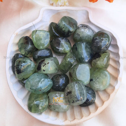 Prehnite Natural Crystal Healing Stone Tumble / Pocket Stone-Maitri Export | Crystals Store