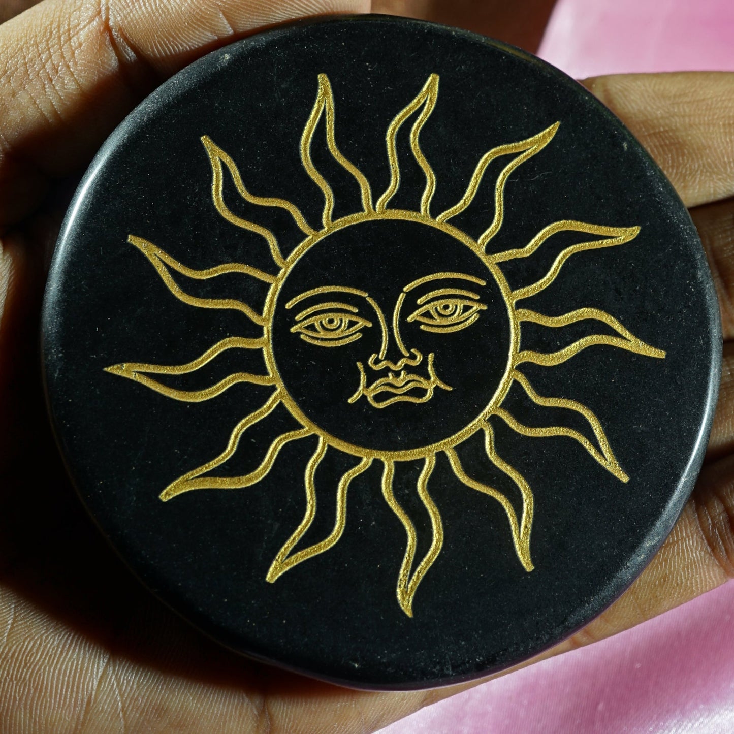 Black 3 Inch Carving Plate