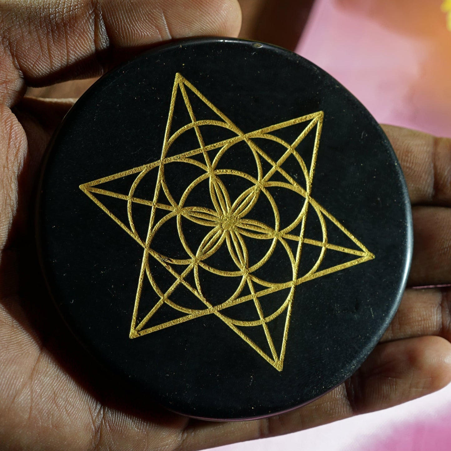 Black 3 Inch Carving Plate