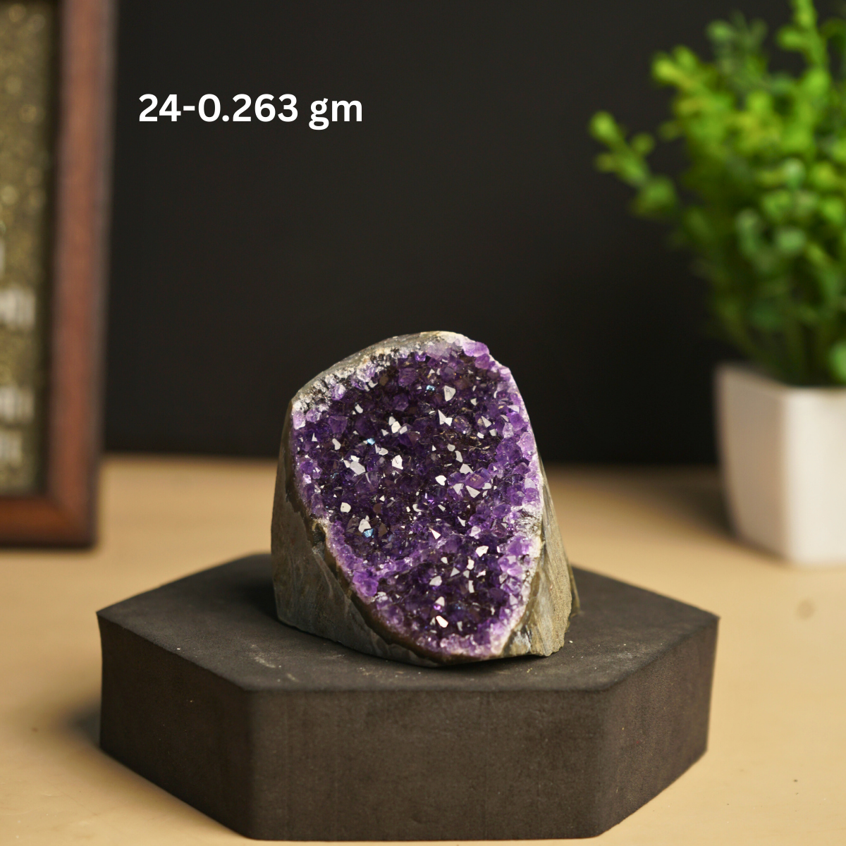 Amethyst mini / small geode-24 -263gm-Maitri Export | Crystals Store