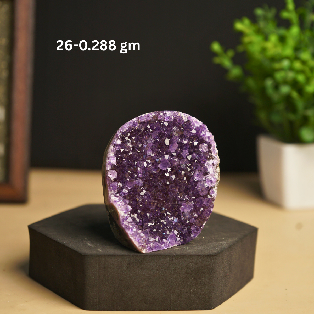 Amethyst mini / small geode-26 -288gm-Maitri Export | Crystals Store