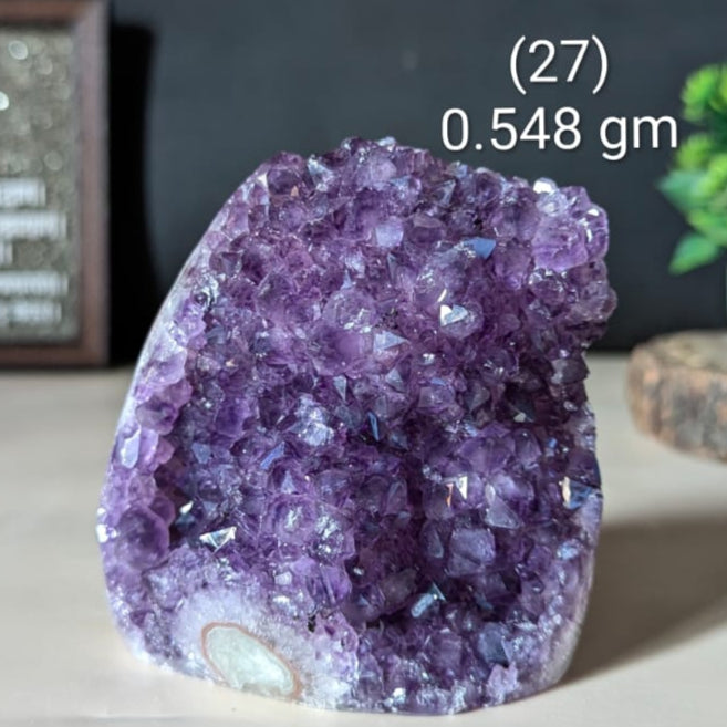 Amethyst geode-27 - 548 gm-Maitri Export | Crystals Store