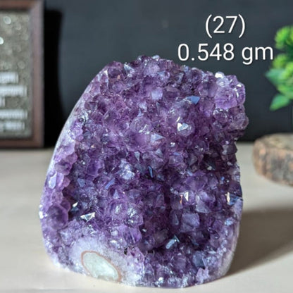 Amethyst geode-27 - 548 gm-Maitri Export | Crystals Store