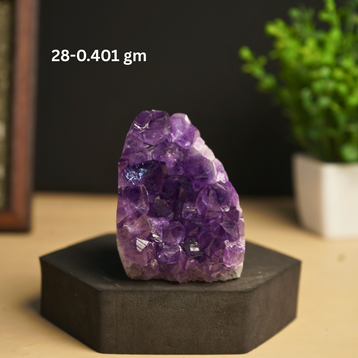 Amethyst mini / small geode-28 -401gm-Maitri Export | Crystals Store