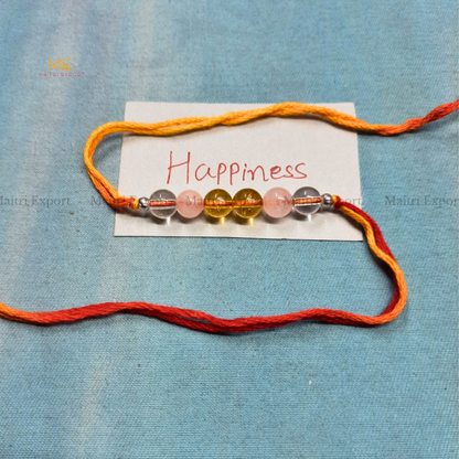 Natural crystal stone purposed rakhi-Maitri Export | Crystals Store